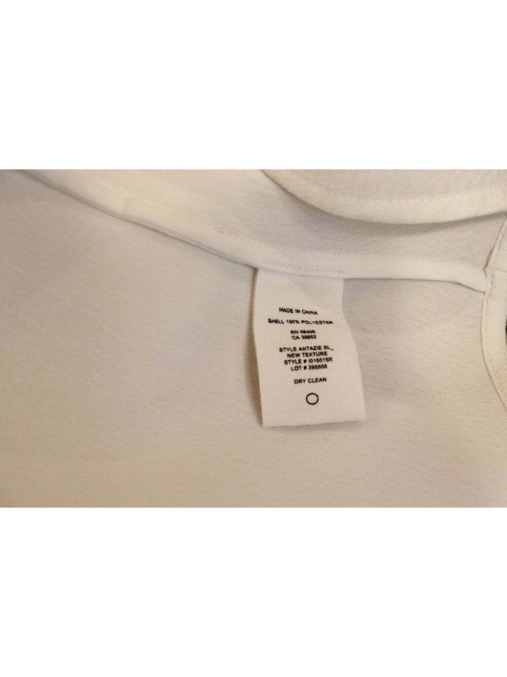 Theory White Sleeveless Blouse, Medium NWT - Picture 5 of 5